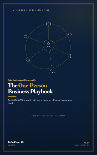 The One-Person Business Playbook
