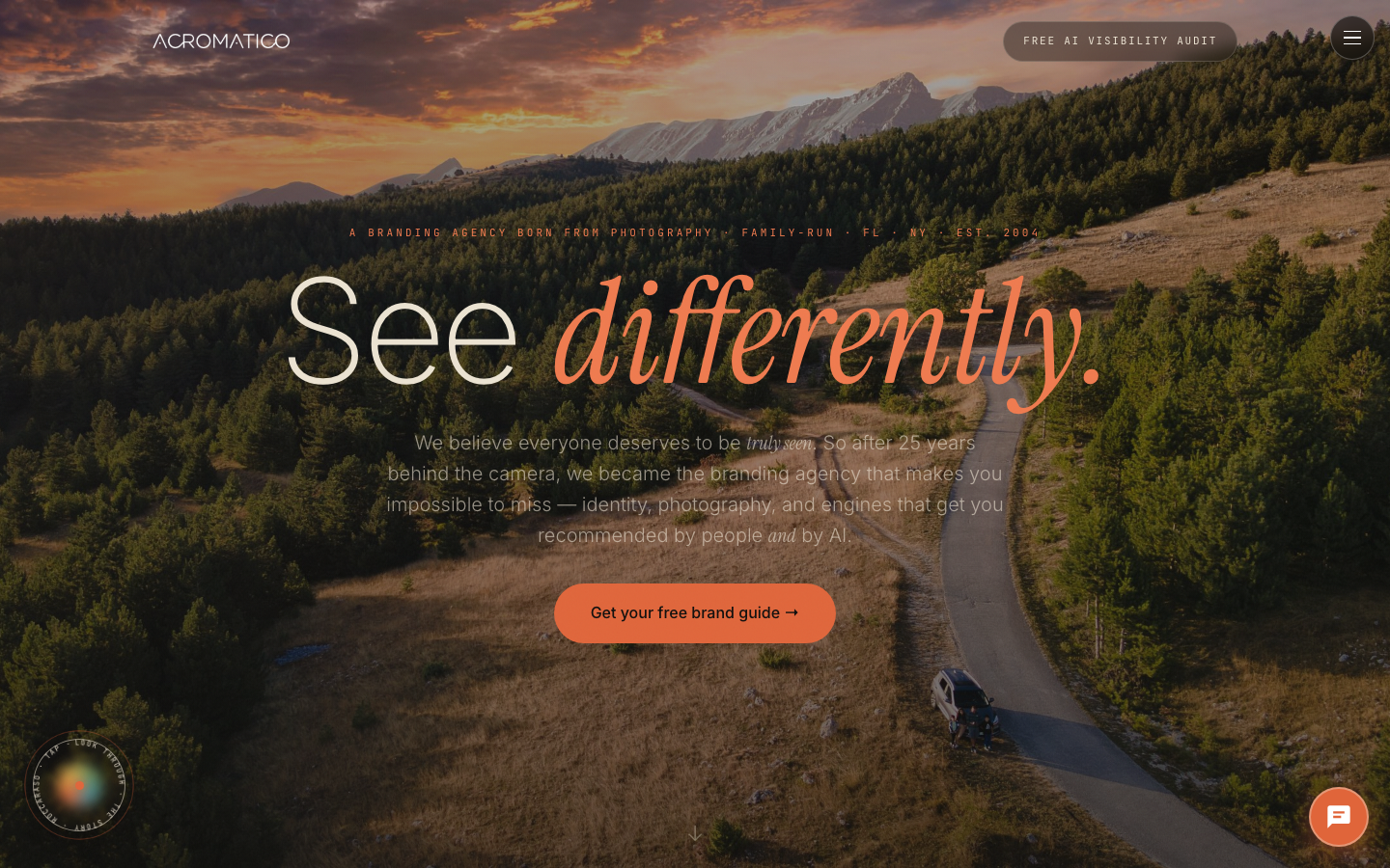 Acromatico website — See differently