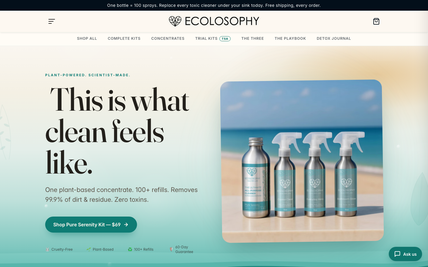 Ecolosophy store — This is what clean feels like